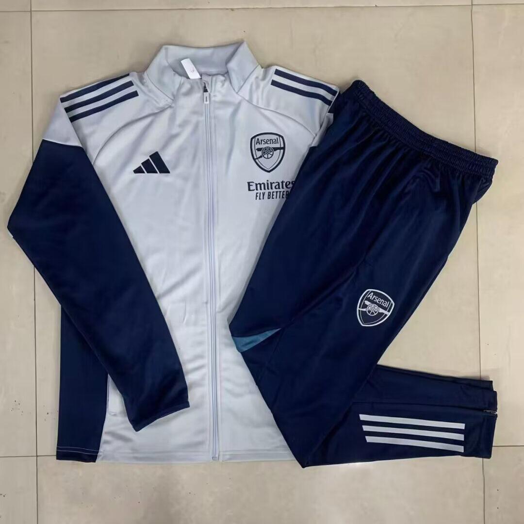 AAA Quality Arsenal 25/26 Tracksuit - Light Grey